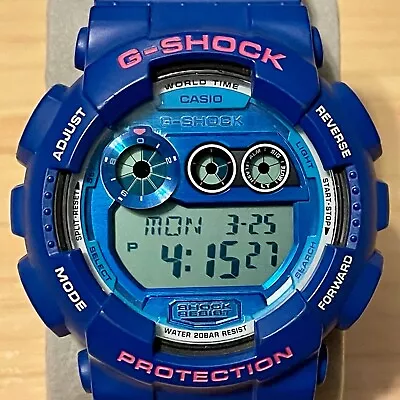 Casio G-Shock GD-120TS-2 Crazy Colors Blue Men's Vintage Digital Watch 120 GD120 • $74.99