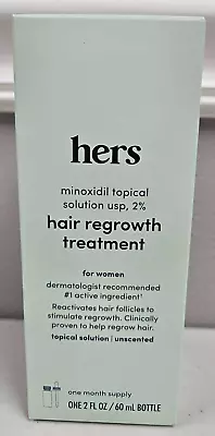 Hers Minoxidil Topical Solution Usp 2% WOMEN Hair Regrowth Treatment Exp 06/25 • $10.99