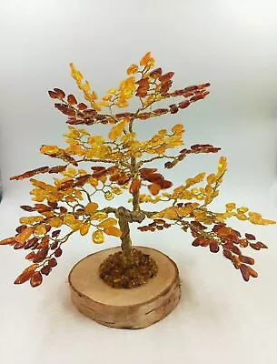 Amber Tree Of Happiness  Oak L  18cm  420 Baltic  Amber Stones • $75.19