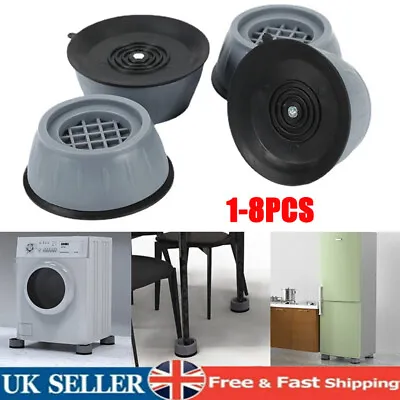 1-8PCS Washing Machine Support Mat Anti-Vibration Leg Stopper Foot Pad Feet Pads • £4.19