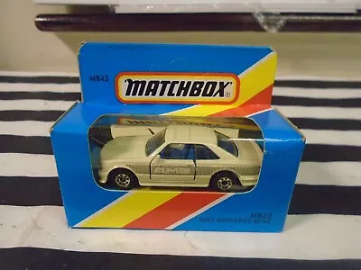 Matchbox Mercedes-Benz 500 SEC White Body USA Grey Stripes FACTORY SEALED NEW! • £14.99