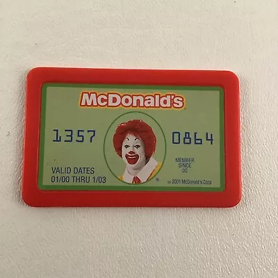 McDonald's Talking Cash Register Replacement Credit Card Ronald Play Vintage Toy • $13.56