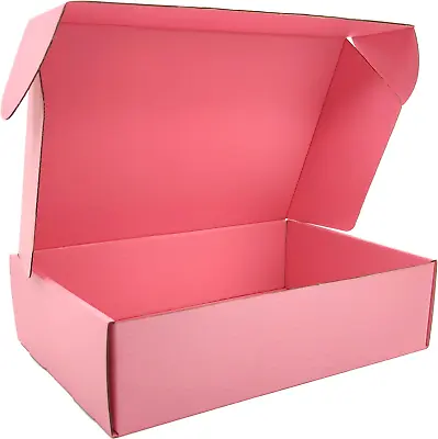  Pink Cardboard Corrugated Mailer Boxes Assorted Sizes Shipping Packaging  • $22.27