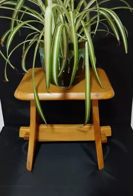 Vintage Wood  Stool  ~ Milking Stool - Plant Stand • £39.99