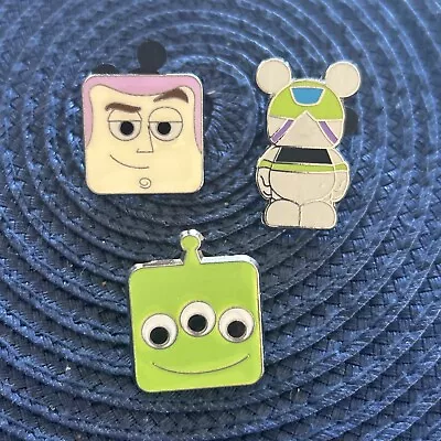 Disney Trading 3 Pin Lot Buzz Square Vinylmation LGM Square For Pixar Fest • $6