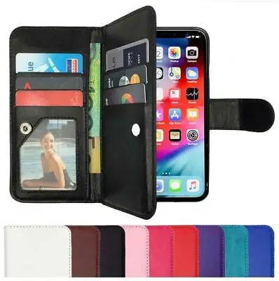 Leather Flip Case Wallet Cover Stand For Apple IPhone 7 6S 6 Plus 5S 5C 5 4 SE 8 • $7.45