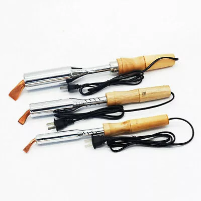 £13.34 • Buy 100/150/200/300W 220V Electric Soldering Iron Angled Chisel Point Copper Tip