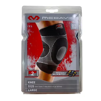 Mcdavid Level 2 Knee Sleeve 4 Way Elastic Gel L - Gently Used Damaged Box • $23.99