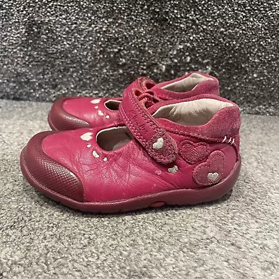 Clarks Pink Leather Shoes Infant Size 4f 🎀 • £2