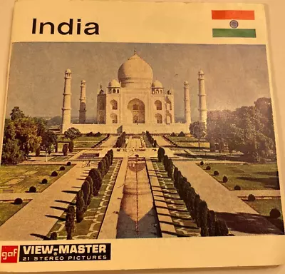 India GAF View-Master Nations Of The World Series 21 Stereo Picture Set C 880 • $18