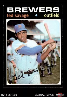 1971 Topps #76 Ted Savage Brewers 6 - EX/MT • $1.40