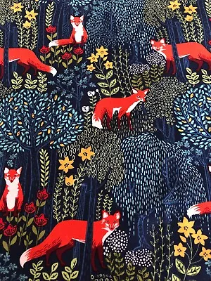 £2.86 • Buy Michael Miller  Into The Woods  Fabric Remnant Crafts Quilting
