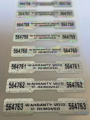 Security Seal No Returns If Removed Stickers Label Warranty Void Tamper Proof • £3.75