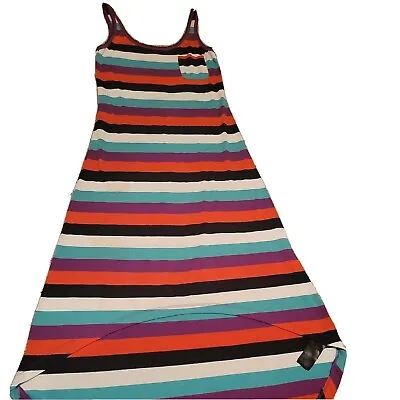 VOLCOM Blue Moon Maxi Knit Beach Dress Juniors Teens Size Small Code W187 • $15