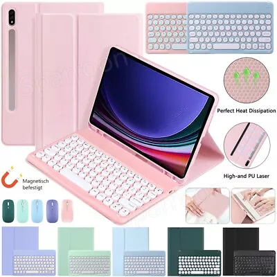 Keyboard Case Mouse For Samsung Galaxy Tab A7 A8 S9 FE S9 S8 S7 S6 Lite Tablet • $7.55