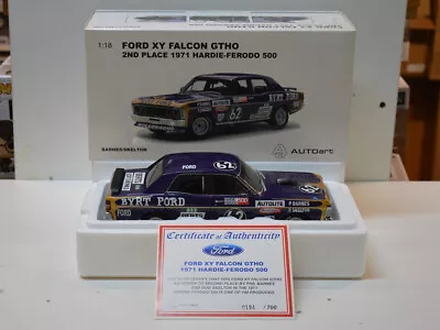 1:18 Biante - 1971 Bathurst 2nd Place - Ford XY Falcon GTHO - Barnes/Skelton #62 • $399.95