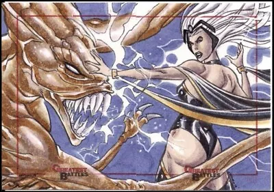 Marvel Greatest Battles Sketch Cards By Arley Tucker Storm ⛈️ • $120