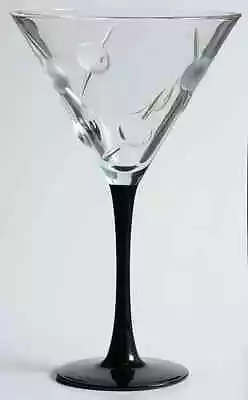 Cristal D’arques Durand Martini Glassblack Stemraised Olives & Toothpicks7.5  • $14.99