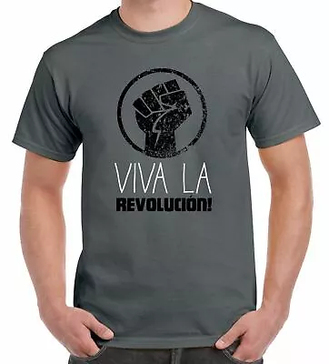 Viva La Revolution Cuba Men's T-Shirt - Che Guevara Marx Communism • $15.97