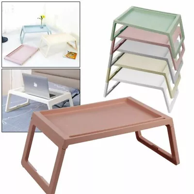 Portable Table Folding Laptop Computer Bed Tray Breakfast Reading Lap Desk Stand • £8.79