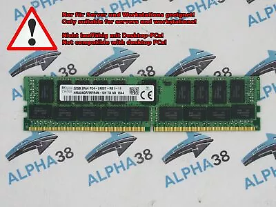 Hynix 32 GB Rdimm ECC Reg DDR4-2400 RAM Dell T7810 XL Server RAM • $81.38