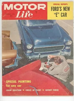 Motor Life Magazine February 1957 / Engines - Special Report: Ford's New E Car • $4.75