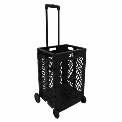 £29.99 • Buy 35kg Shopping Trolley Cart Collapsible Folding Wheels Rolling Car Boot Storage