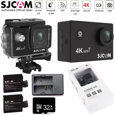 32GB 16MP 1080P 4K SJCAM SJ4000 AIR WIFI Sports DV Action Camera Waterproof DVR • $65.70