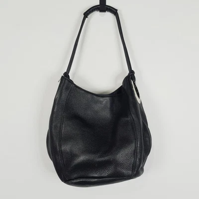 $120 • Buy [ OROTON ] Womens  Black Leather Kiera Hobo Shoulder Bag  / Handbag