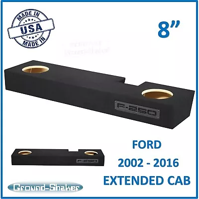 2002-2016 Ford F-250 Extended Cab 8  Dual Sub Box Subwoofer Enclosure • $295