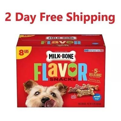 Milk-Bone Flavor Snacks Small Crunchy Dog Biscuits (128 Oz.) Day Free Shipping.. • $21.99