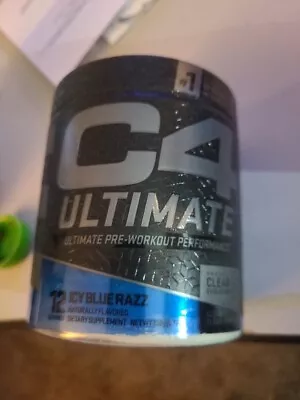 C4 Ultimate Pre Workout Supplement 12 Servings Icy Blue Razz Exp. 05/2024 • $14.44