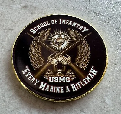 Marine Corps School Of Infantry Challenge Coin Camp Pendleton CA USMC • $15.94