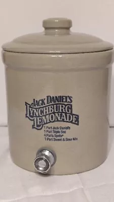 Whiskey Crock Decanter Jack Daniels Lynchburg Lemonade Monmouth Pottery Recipe  • £72.32