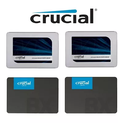 $245.95 • Buy SSD 120GB 240GB 480GB 1T Crucial BX500 Solid State Drive 2.5  SATA III 540MB New
