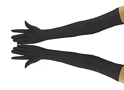 Ensnovo Adult Over Elbow 20.1  Stretch Long Spandex Opera Gloves BlackLarge • $8.93