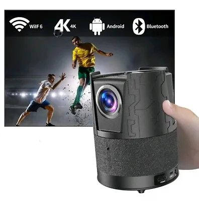 Portable Mini Projector 4K Wireless WiFi Projector For Smart Phone IPhone Laptop • £179.09