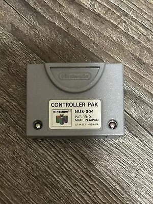 N64 Controller Pak NUS-004 OEM Official Nintendo 64 Memory Card - Tested & Works • $14