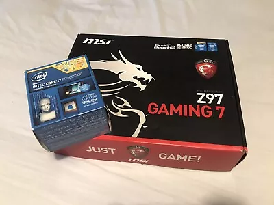 MSI Z97 Gaming 7 Motherboard And Intel I7 4790k CPU Bundle With Boxes • £250