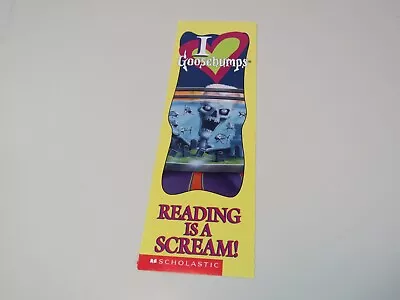 Vintage Goosebumps Bookmark 1996 Scholastic Reading Is A Scream! Fish Skeleton • $7