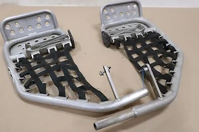 Heel Guards Footrest Yamaha YFZ450 Nerf Bars 2004-2009 Aluminum Black B-22 • $214.99