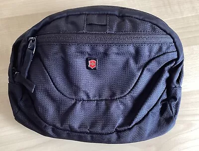 Travel Bum Bag/Waist Bag In Black By Victorinox (Swiss Army Knife). Waterproof. • £22.50