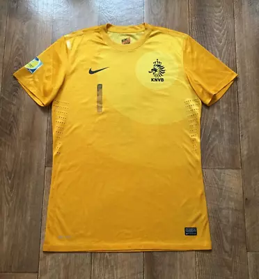 Match Worn Netherlands KNVB Van Der Geest Goalkeeper GK Nike Jersey Size L • $30