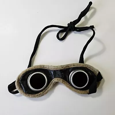 Antique Childs Leatherette Driving Goggles Pedal Car Etc • $34.99