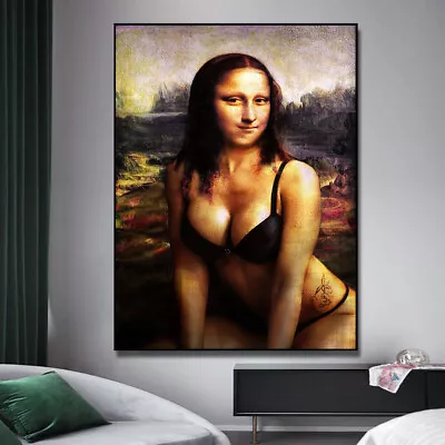 Sexy Mona Lisa Poster Canvas Print Wall Art  70 Cm X 100 Cm Unframed • $49.95