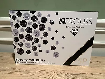 Proliss Diamond 5P Curling Iron Wand 5-Piece Interchangeable Digital Twister Set • $29.99