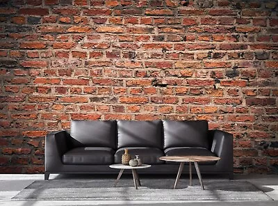 £98.88 • Buy Old Brick Wall Mural Photo Wallpaper Paper Poster Rustic Design Decor 366x254 Cm