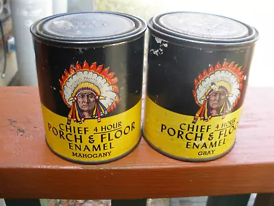 2 Cans Vintage Chief Porch & Floor Enamel • $35