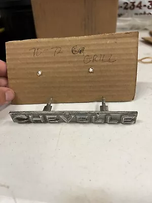 $35.99 • Buy 1970-72 Chevrolet Chevelle =Grille Vintage Emblem Badge Logo Nameplate #3987072