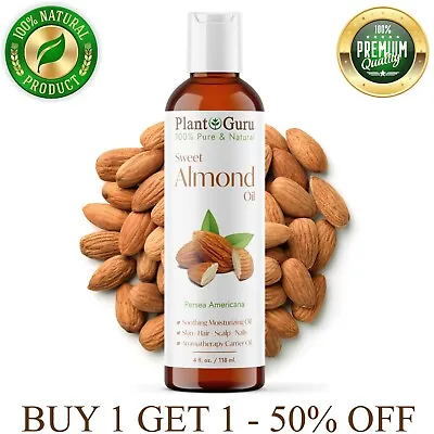 Sweet Almond Oil 4 Oz 100% Pure Natural Carrier For Skin Face Hair And Massage • $7.65